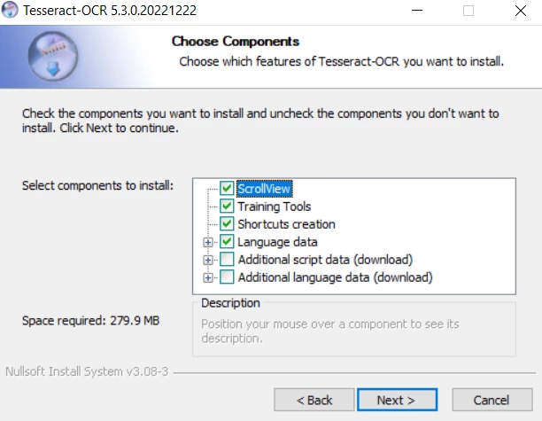 Install Tesseract, Figure 6: Tesseract Components