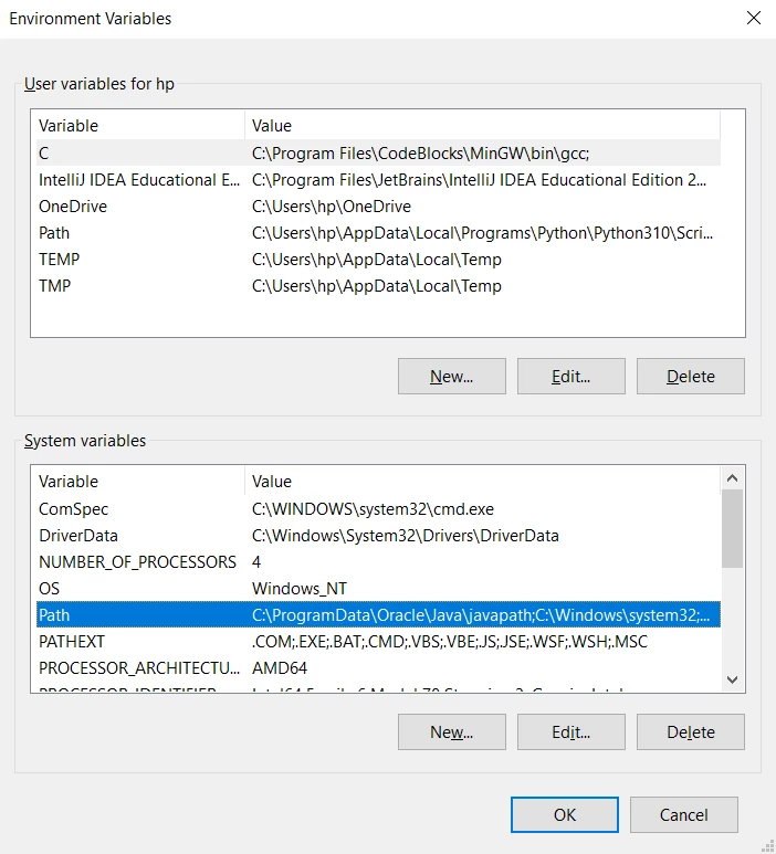 Install Tesseract, Figure 11: Environment Variables